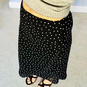 Alyn Paige Trending Polka Dot Midi Skirt